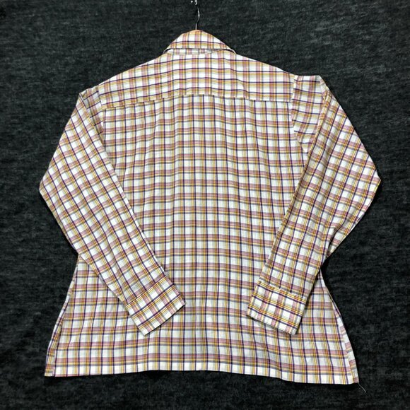 Mike Weber Flannel Pearl Snap Size XLarge Purple Pearl Snap Long Sleeve‎ - Picture 5 of 7